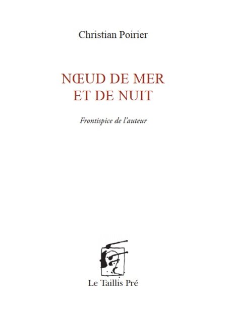 Christian Poirier, finalist for the Prix Mallarmé 2021