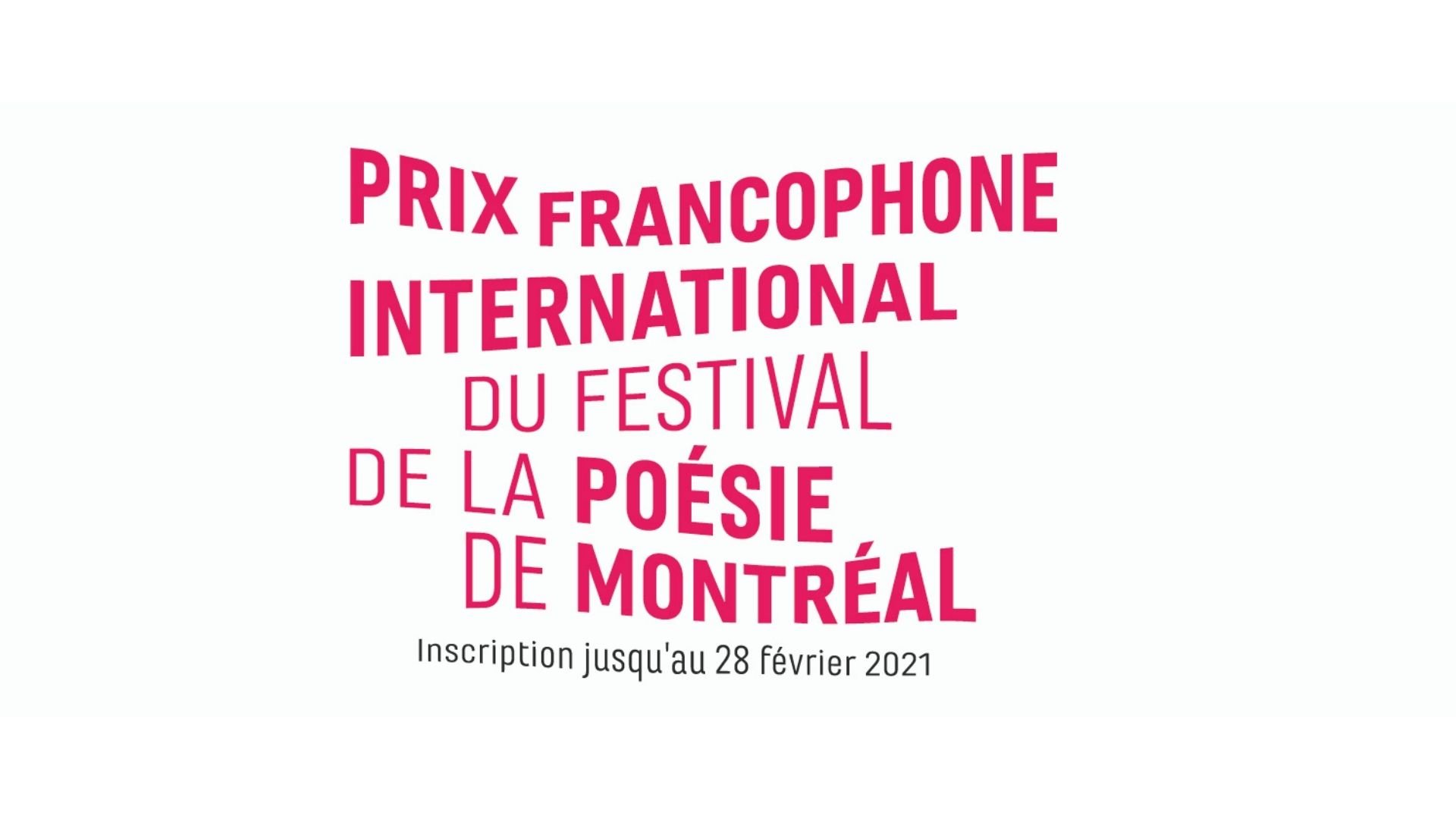 Prix littéraire du Festival de la poésie de Montréal